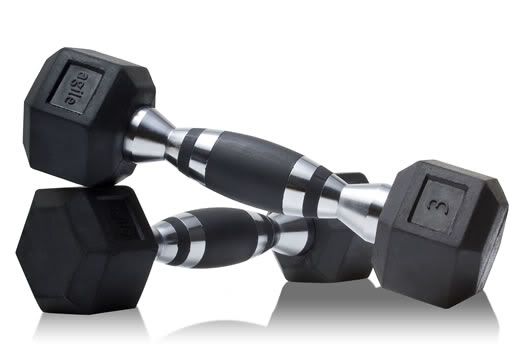 3 LB Hex Dumbbell Pairs; Rubber Grip Inlay; Chrome Finish Pictures, Images and Photos