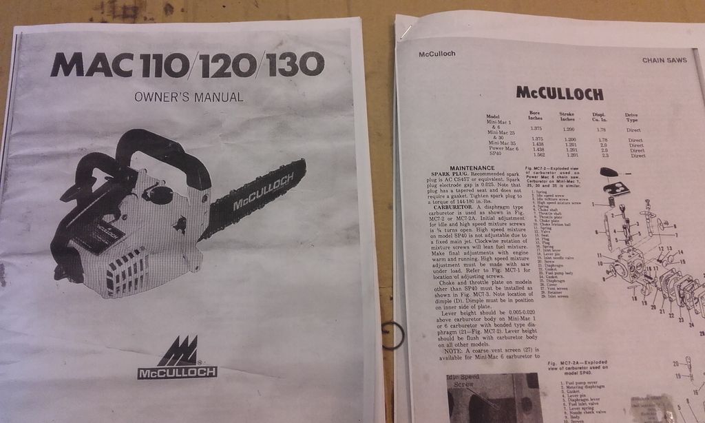 Whamcculloch Mini Mac 30 Manual