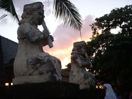 Statues At Sunset Bali