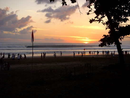 Sunset Over The Waves Bali