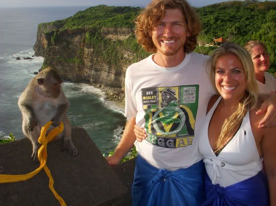Josh Sam in Bali Temple Monkey Cliffs