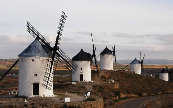 Windmills Don Quixote La Mancha Spain Old
