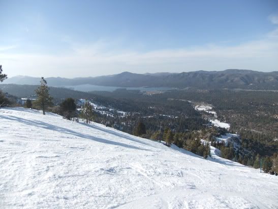 The view from the top of Big Bear Mountain