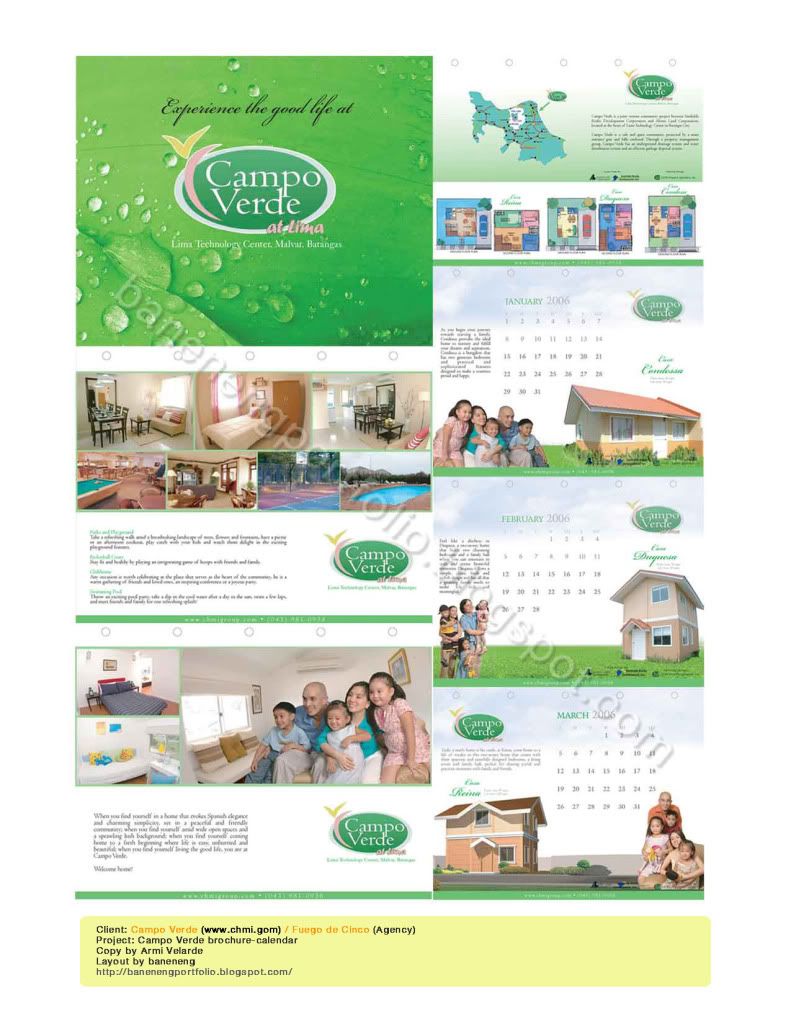 Baneneng Online portfolio Design Campo Verde brochurecalendar