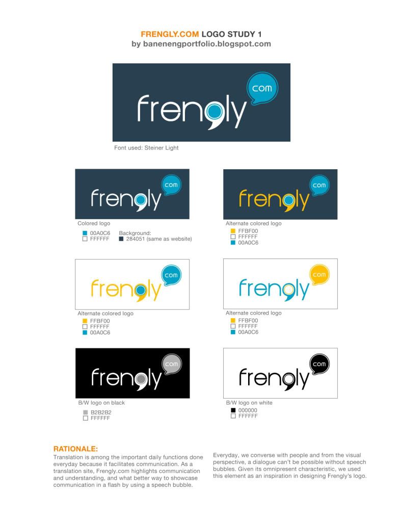 Frengly.com logo study