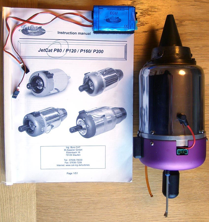 JetCat P80 Jet Engine & ECU V4.9