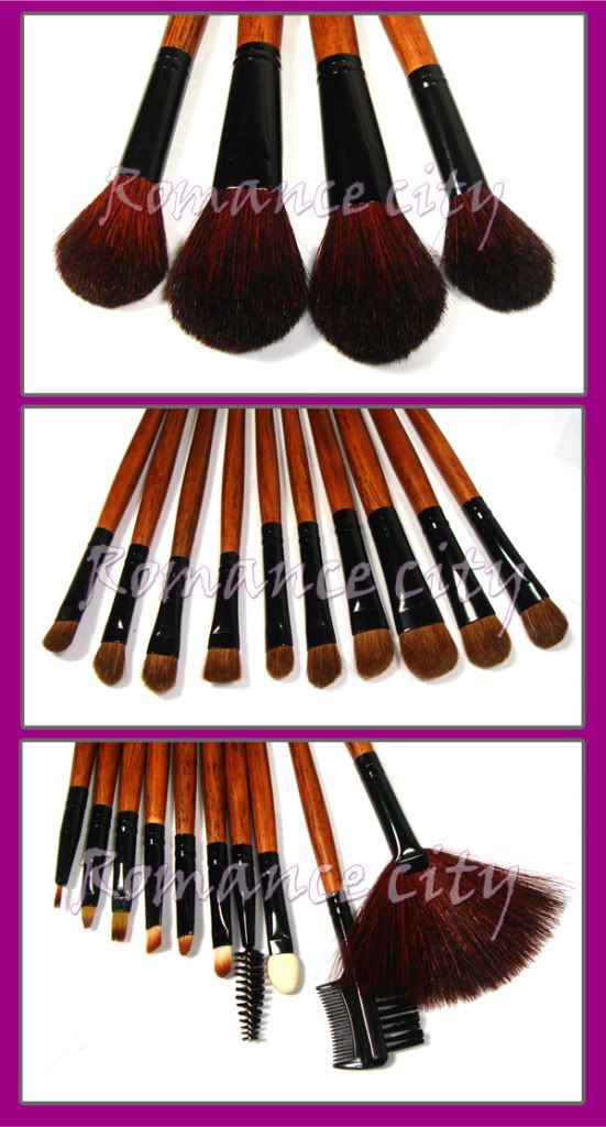 24 x PRO SALON MAKE-UP BRUSH EYESHADOW MAKEUP SET #251 - eBay (item 