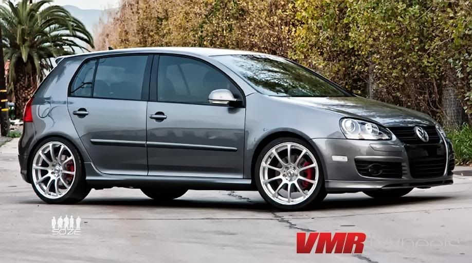 Volkswagen VW MKV GTi Golf with VMR V701 Wheel