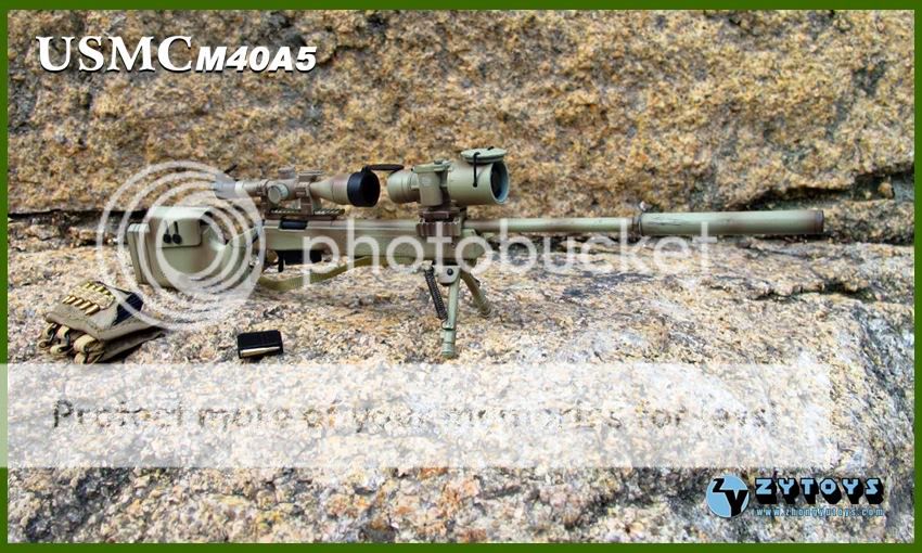 ZyToys Zy Toys Sniper Rifle Gun M40A5 Desert Tan USMC US Army Navy 