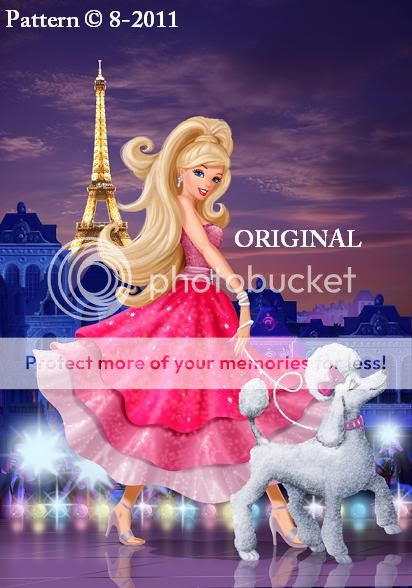 Barbie in Paris Cross Stitch Pattern Disney Poodle TBB  