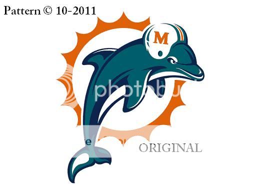 Miami Dolphins 2 Cross Stitch Pattern Nfl Football Tbb On Popscreen