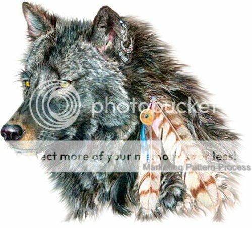 Indian Wolf Cross Stitch Pattern Native American  