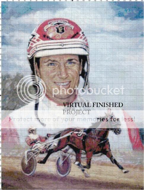 Dave Palone Standard~Bred Racer Cross Stitch Patt Horse  