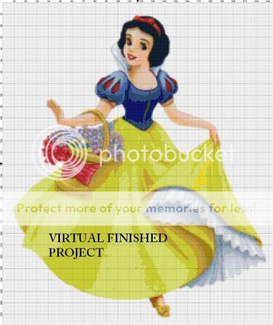 Snow White Cross Stitch Pattern Disney TBB  