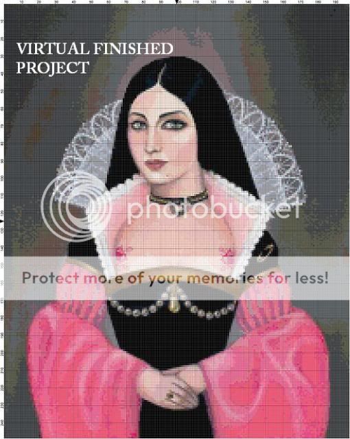 Edwardian Woman Cross Stitch Pattern TBB  