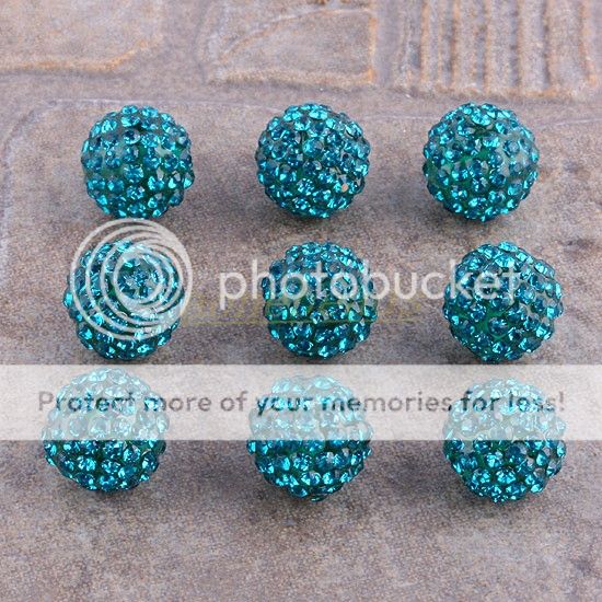 Austrian Crystal 13mm Disco Hip Hop Ball Loose Spacer Beads Jewelry 