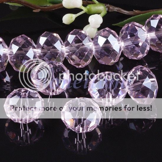 Wholesale Faceted Crystal Glass 9x12mm Rondelle Gemstone Loose Beads 