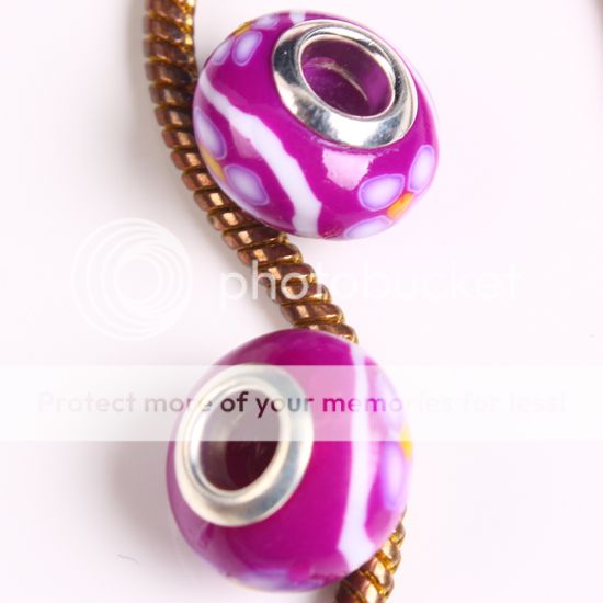 Bright Color Fimo Polymer Clay Charm Beads Fit Bracelet  