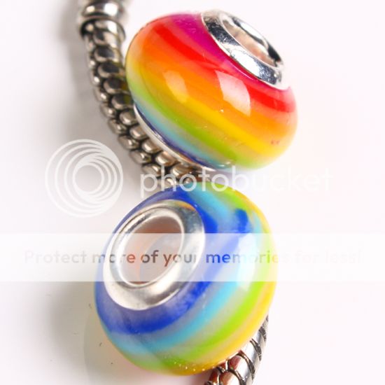 Type Fimo Polymer Clay Big Hole Charm Beads Fit European Style 