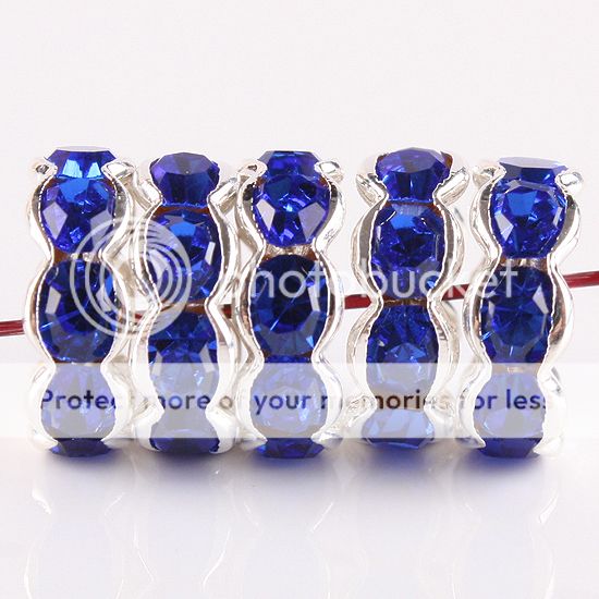 4x10mm CRYSTAL WEAVE FLOWER LOOSE SPACERS BEADS FINDING  