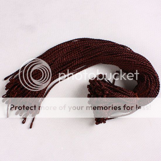 Me185 Handmade Fabric Rope Cord Plain 50PCS In Bulk  