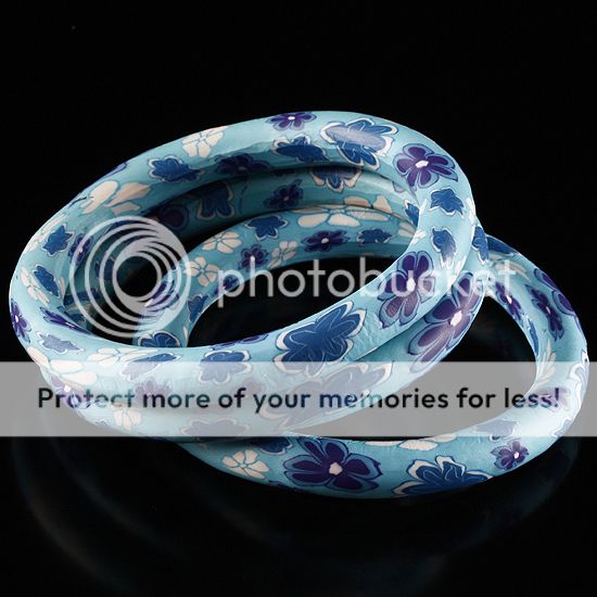 JANPAN Style Flower Floral Polymer Clay Bracelet Bangle  