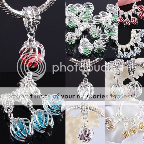 Me1548 Mixed Crystal Lantern Fantasy European Beads 20X  