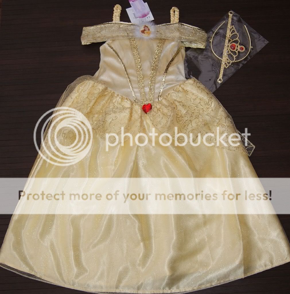 Golden Belle* Prinzessin Kleid Kinder Kostüm Gr.116 128 Karneval