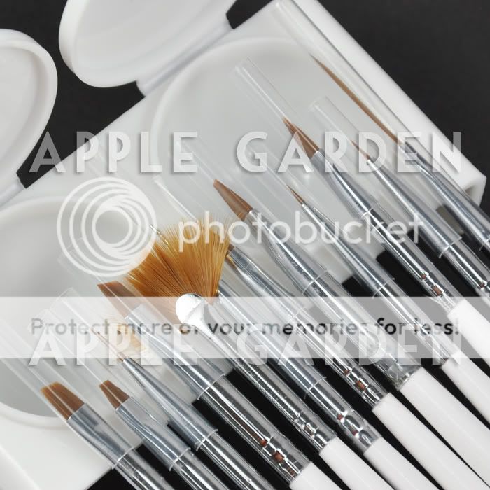 12pcs NAIL ART DRAWING & PAINTING BRUSH Acrylic Tip 112  