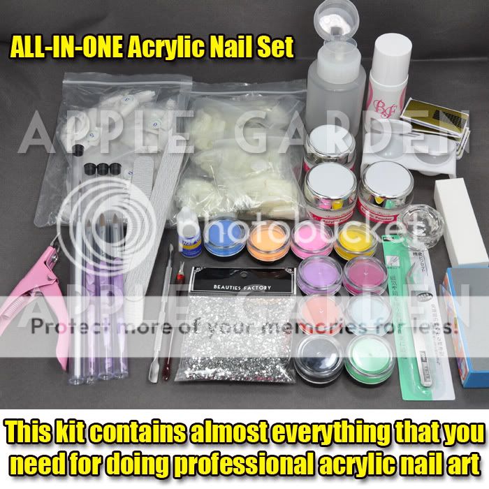 PREMIER ACRYLIC NAIL ART SET FULL POWDER LIQUID #999  