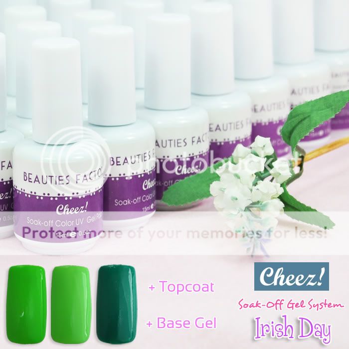 Irish Day Series Cheez Soak Off Color UV Gel Nail Polish