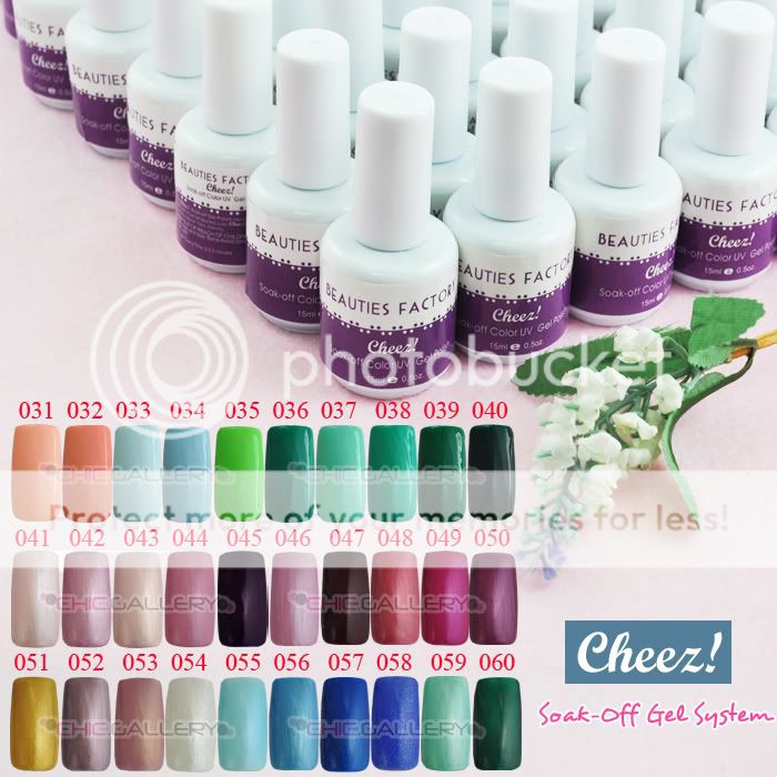 Cheez Soak off Color UV Gel Polish Nail 15ml  