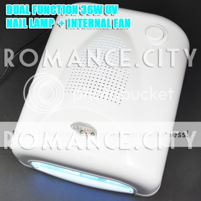 36W UV GEL NAIL CURING DRYER LAMP + INTERNAL FAN   #595  