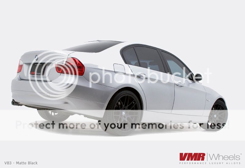 VMR 19 inch VB3 CSL Style Wheel Matte Black BMW 3 Series E90 E92 E93